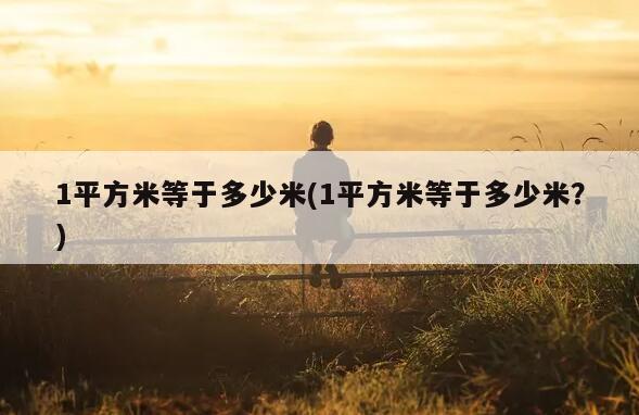 1平方米等于多少米(1平方米等于多少米？)